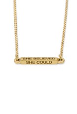 LUCA AND DANNI NK199S SHE BELIEVED NECKLACE SILVER TONE