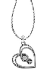 BRIGHTON JM1551 Infinity Sparkle Petite Heart Necklace