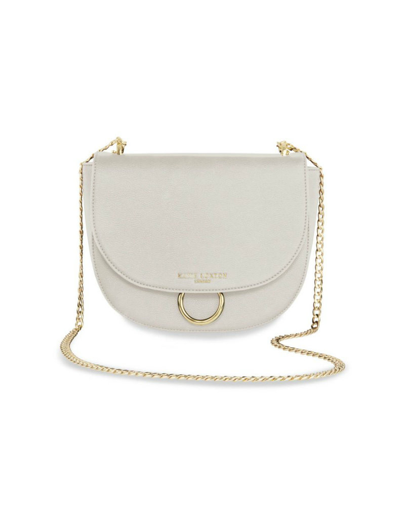 beige saddle bag