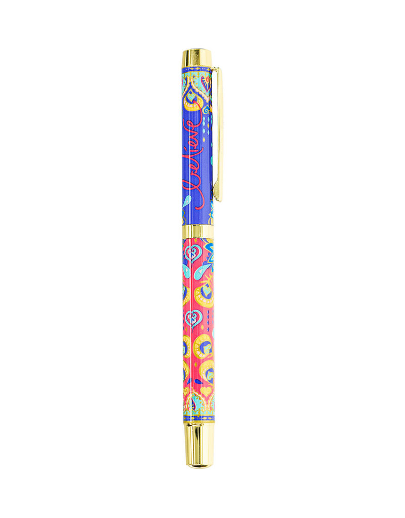 IGCH66096 BELIEVE BOXED GIFT PEN WITH INDIGO INK