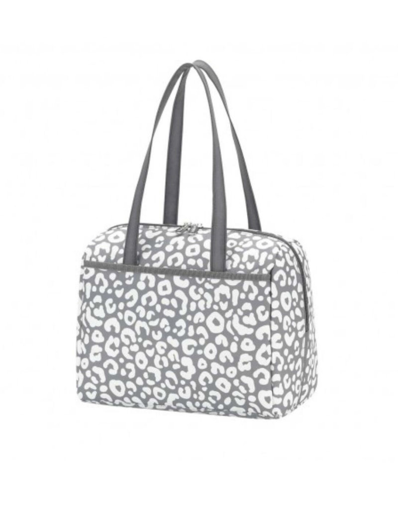 leopard lunch tote