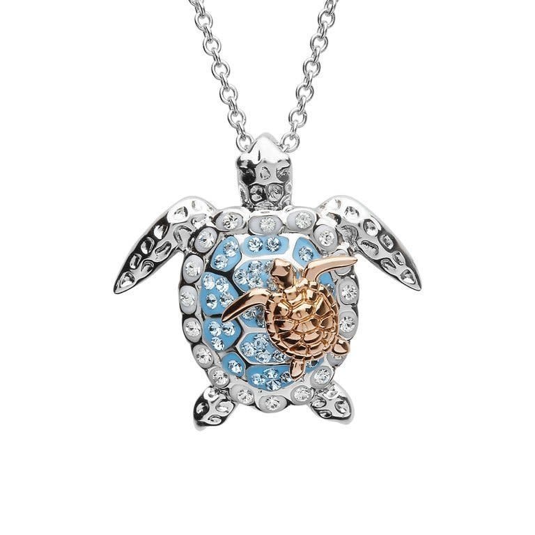 Turtle Necklace Mother \u0026 Baby With 