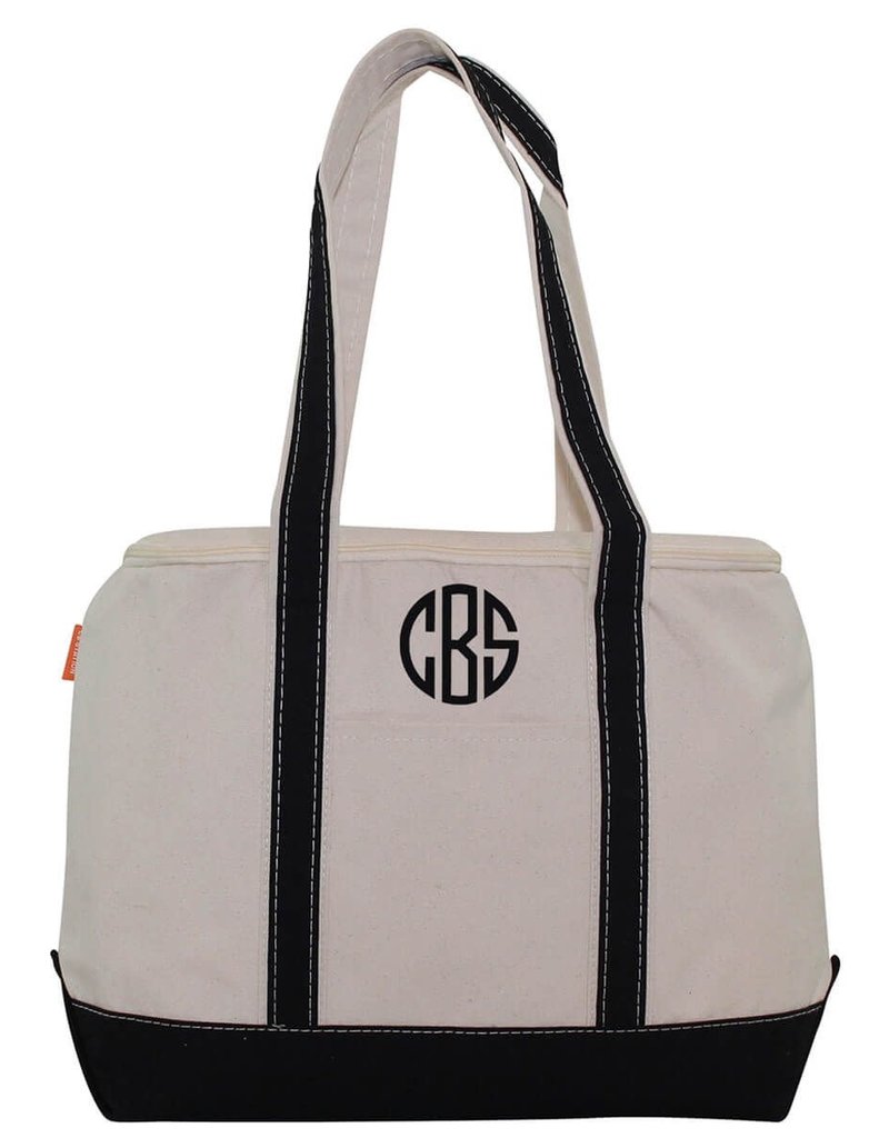 monogrammed lunch tote