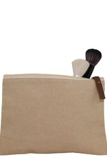 Monogrammed Jute Cosmetic Bag WM