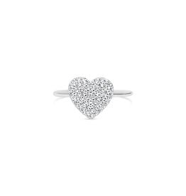 STIA 020-SS-130 "IT FITS" PAVE RING - PAVE HEART