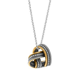 BRIGHTON JL8723 Neptune's Rings Woven Heart Necklace