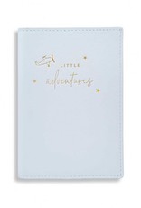 KATIE LOXTON BA0063 Baby Passport Holder and Luggage Tag Gift Set | Little Adventures | Blue
