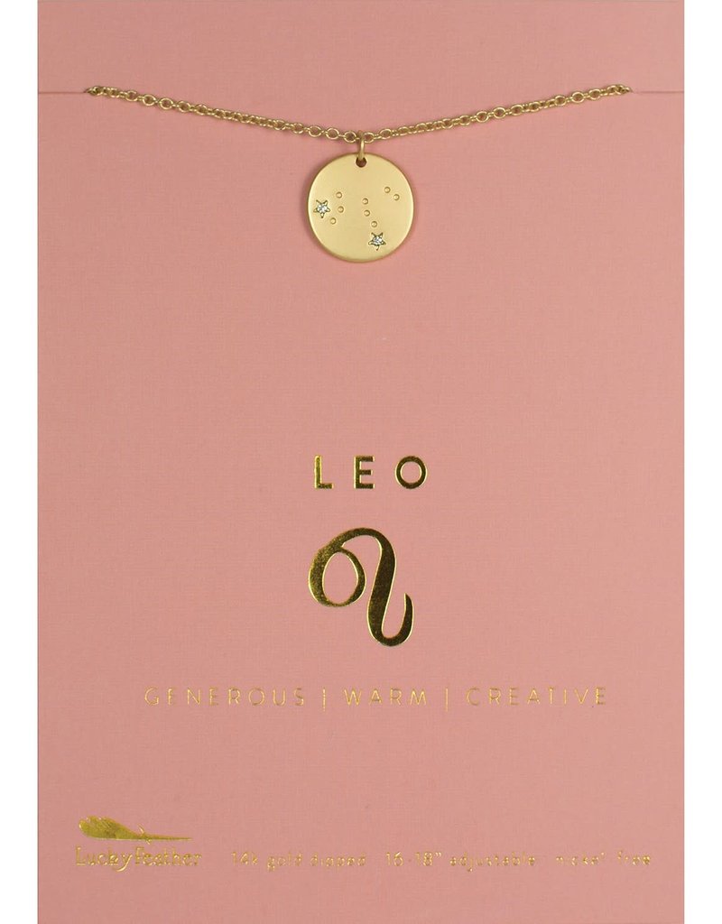 Zodiac Necklace Gold Leo July 23 Aug 22 Protass Gifts
