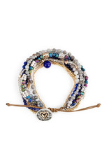 DEMDACO 1004670037 Beaded Love Bracelet - Indigo - Jewelry