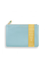 KATIE LOXTON KLB1391 BIRTHSTONE PERFECT POUCH | DECEMBER TURQUOISE | DUCK EGG BLUE