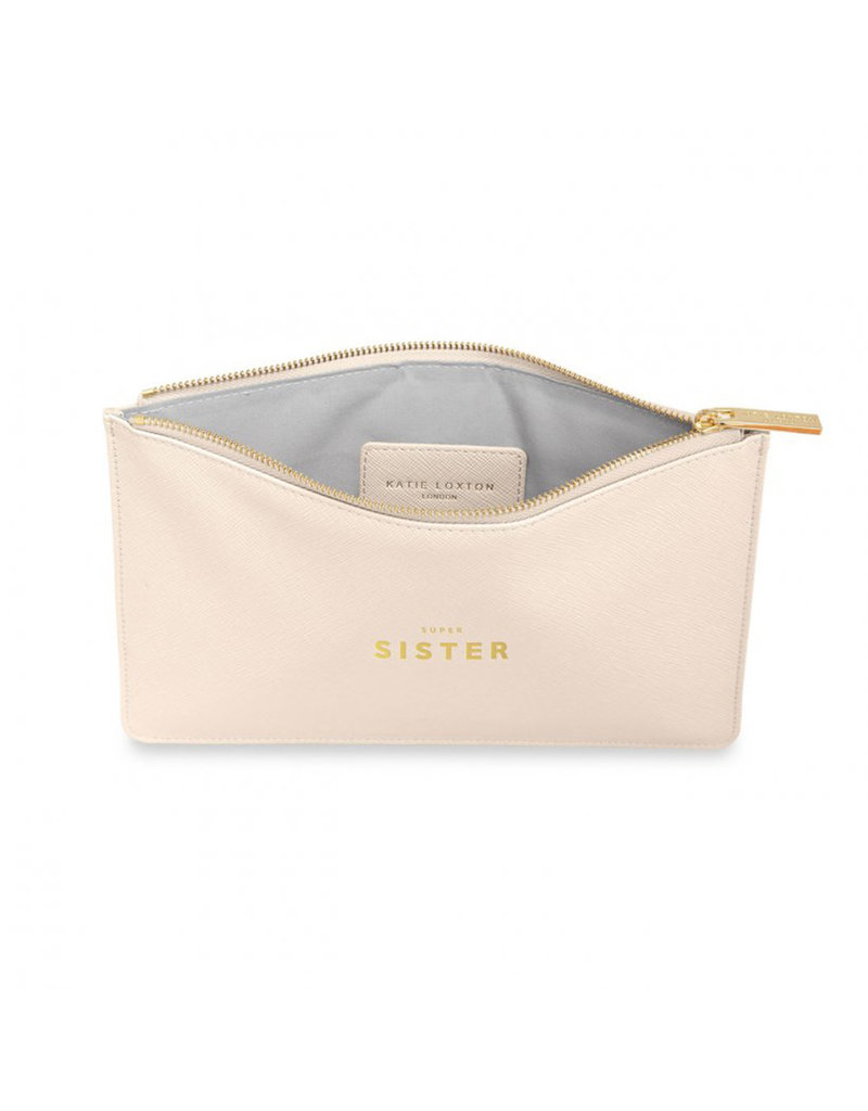 KATIE LOXTON KLB1408 PERFECT POUCH | SUPER SISTER | Nude | 6 3/8" x 9 7/16"