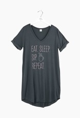 Eat. Sleep. Sip. Repeat. Sleep Shirt