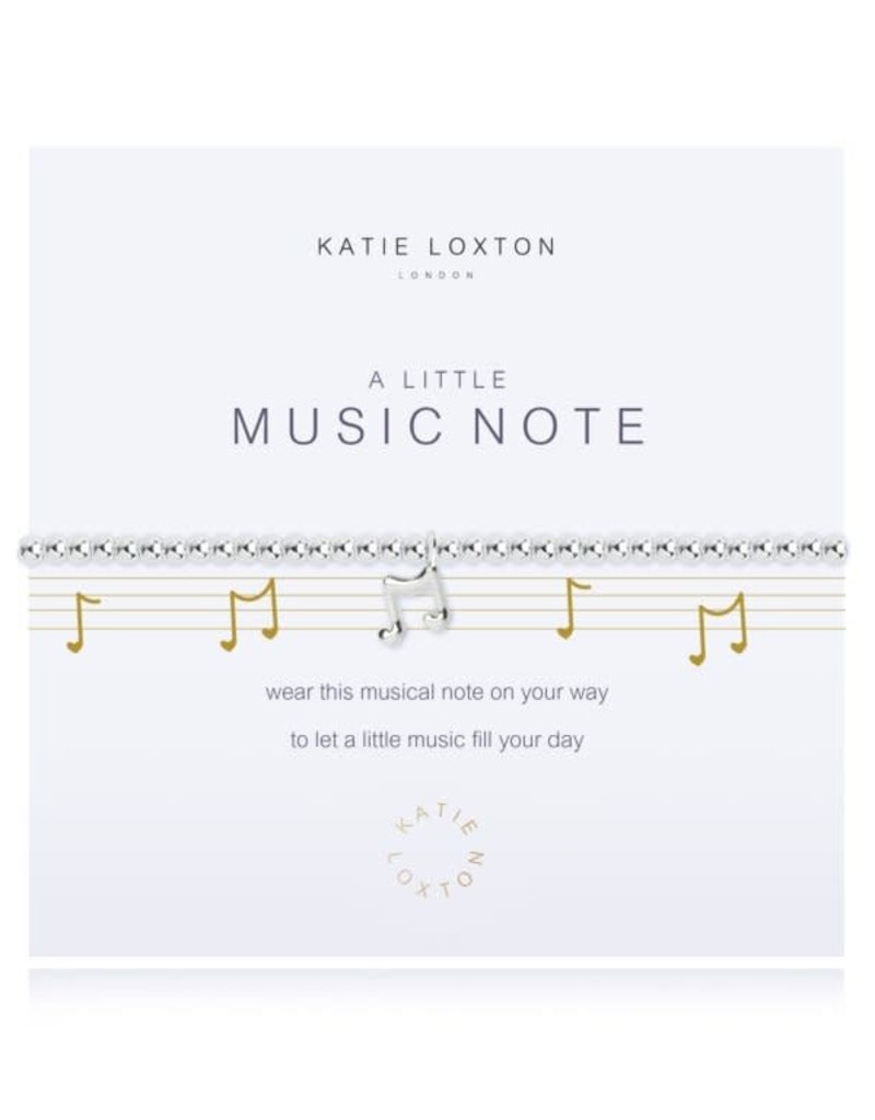 KATIE LOXTON KLJ2271 A LITTLE | MUSIC NOTE | Silver | Bracelet | 6 7/8" stretch
