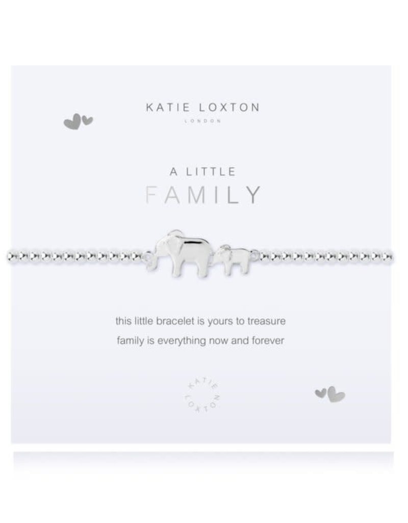 KATIE LOXTON KLJ4674 A LITTLE | FAMILY | Silver | Bracelet | 6 7/8" stretch