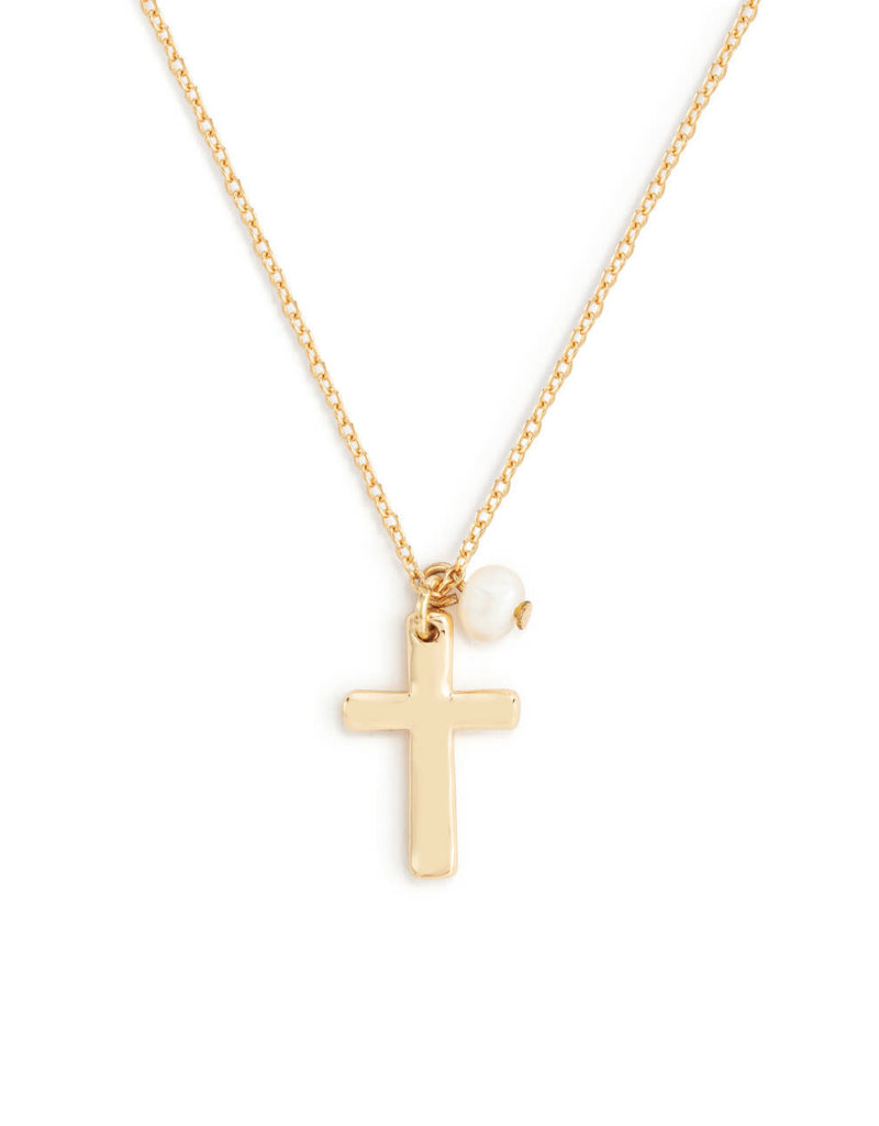 DEMDACO Dainty Cross Necklace - Gold