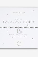 KATIE LOXTON KLJ4954 A LITTLE | FABULOUS FORTY | SILVER | BRACELET | 6 7/8" STRETCH