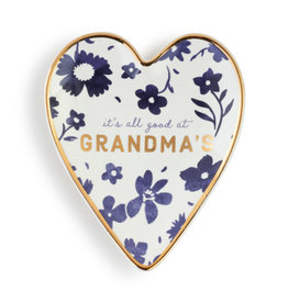DEMDACO 1003480390 At Grandmas Art Heart Trinket Dish