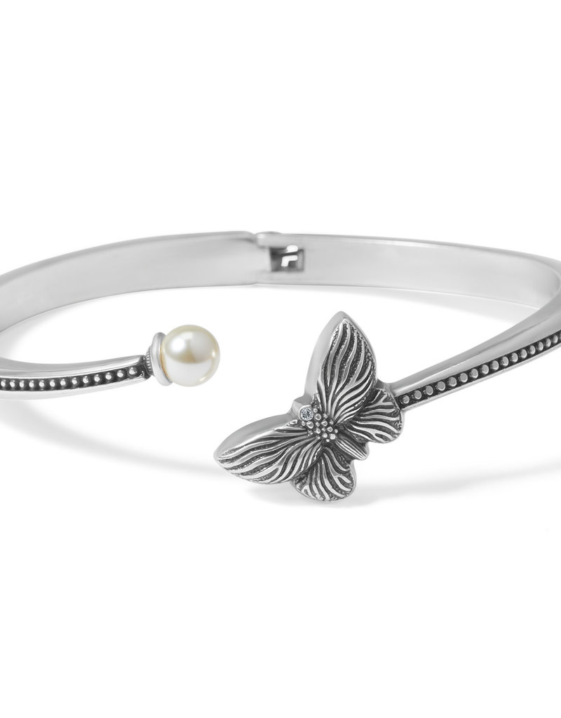 BRIGHTON JF9333 Bloom Butterfly Pearl Open Bangle