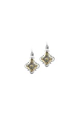 JOHN MEDEIROS F3732-A000 O-LINK COLLECTION TWO TONE FRENCH WIRE EARRINGS