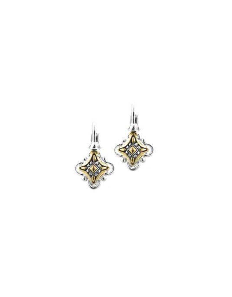 JOHN MEDEIROS F3732-A000 O-LINK COLLECTION TWO TONE FRENCH WIRE EARRINGS