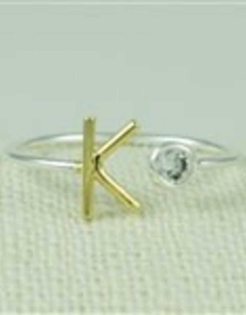 GOLD INITIAL RING