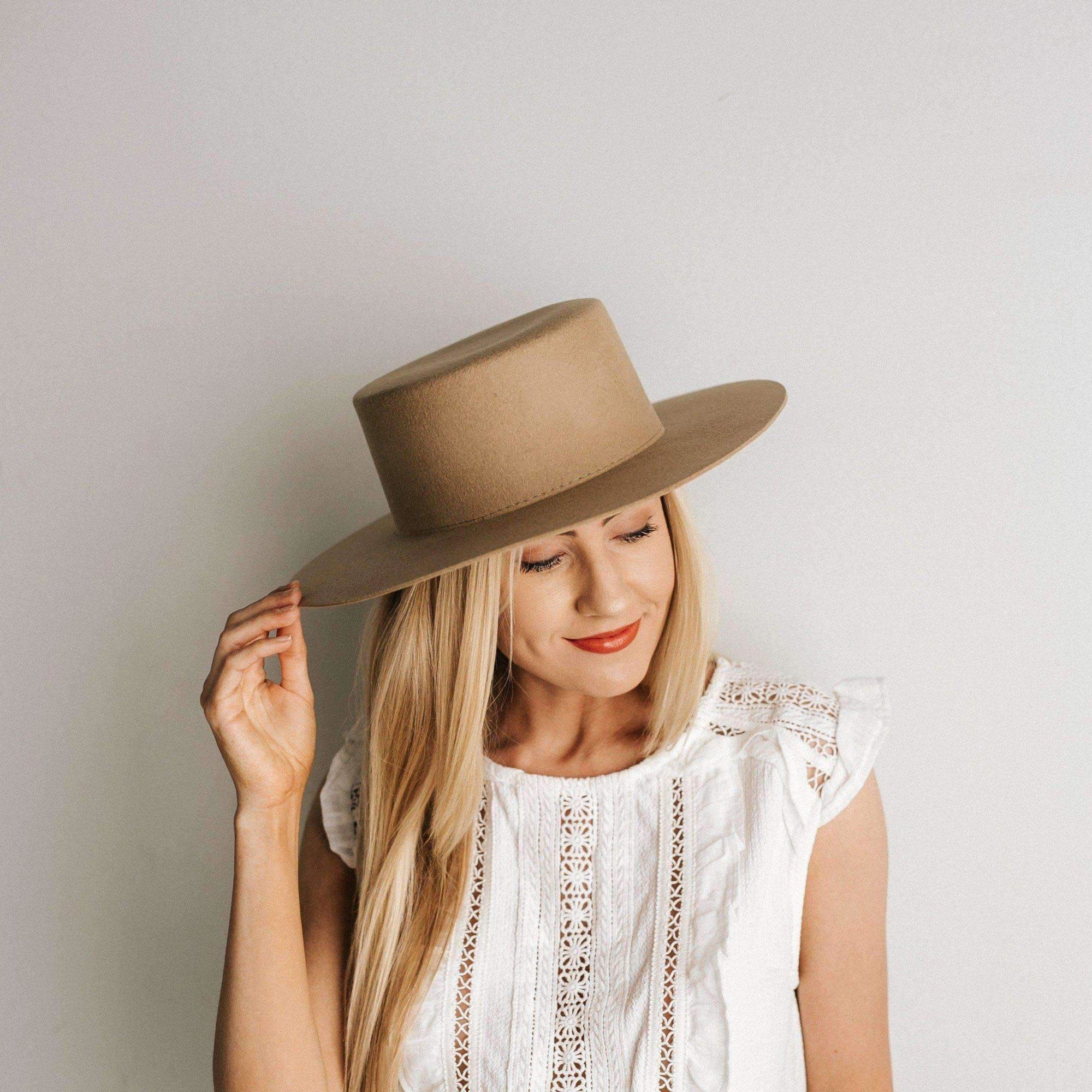 Womens Hats Dahlia Boater Hat Dahlia Boater In Off White – Beau Ro