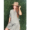 Army Pocket Button Down Dress