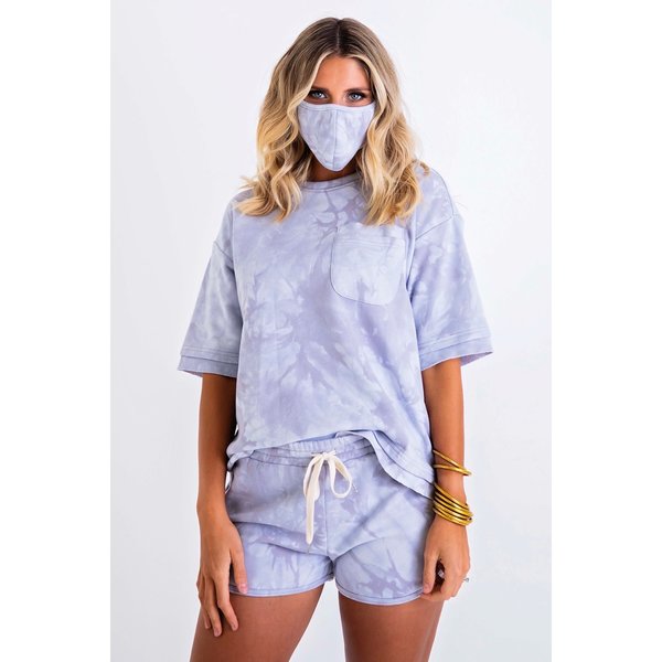  Tie Dye French Terry Pocket Set w/ MASK