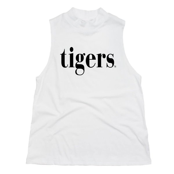  Tigers Sideline Mock Neck Tank