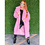 Pink long textured jacket