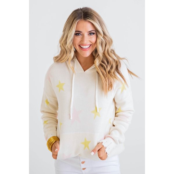  Yellow Star Novelty Hoodie