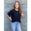 Black Shoret Sleeve Top