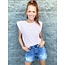 Leopard Shoulder Pad Top
