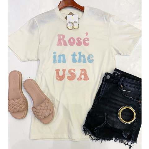 Rose' In The USA Tee