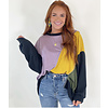 Mardi Gras Oversized French Terry Pullover