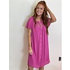 Fuschia Button Lace Top Dress