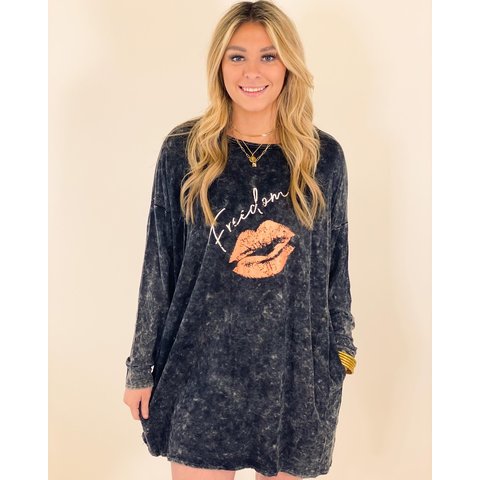 Charcoal Freedom Dress