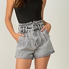 GREY WASH HIGH WAISTED SHORT