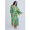 Tropical Dolman Slv Kaftan Maxi