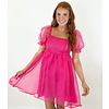 ORGANZA HOT PINK DRESS