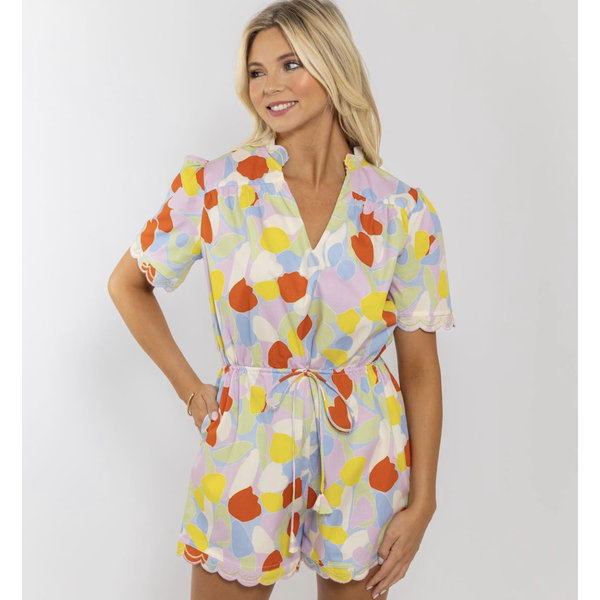  MOSAIC POPLIN ROMPER