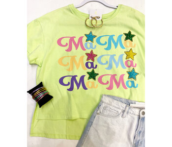 MAMA MULTICOLOR STAR TEE