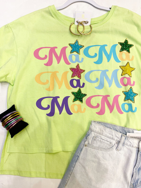 MAMA MULTICOLOR STAR TEE
