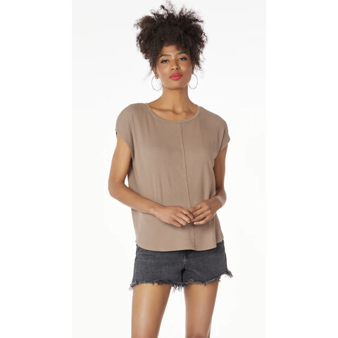 HAZELNUT BOATNECK TOP