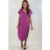 V-NECK GAUZE KAFTAN DRESS