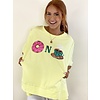 DONUT N COFFEE SEQUIN PATCH TEE