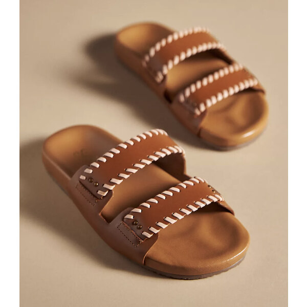  CATCH A WAVE 2TONE LEATHER-TAN/BLUSH