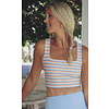 MAXINE CROP TOP - CORNFLOWER BLUE