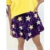 STAR SEQUIN PURPLE/GOLD SKIRT