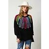 Rainbow Yarn Oversized Sweatshirt